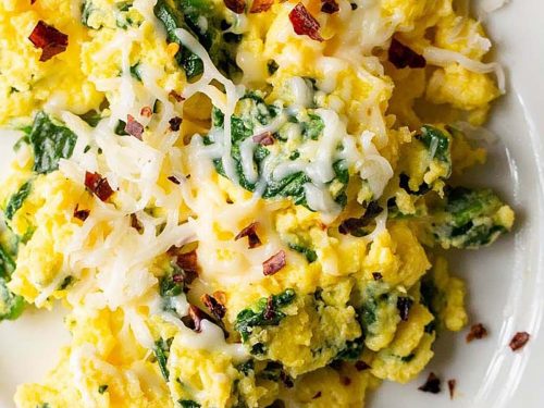 Scrambled Egg & Feta Hash