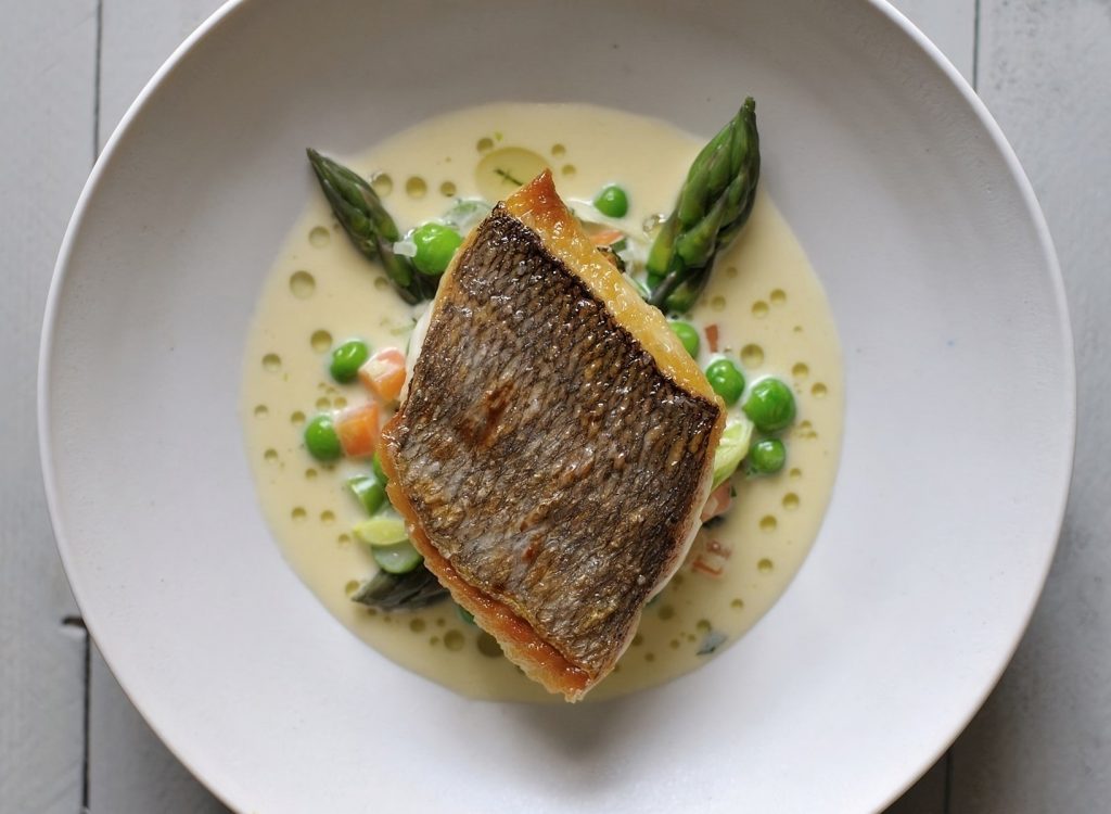 Sea Bass with Wild Garlic Mayonnaise