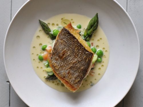 Sea Bass with Wild Garlic Mayonnaise