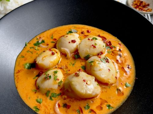 Seared Scallops with Sweet Chilli Sauce