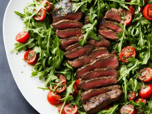 Seared Steak with Rocket & Wheat Salad