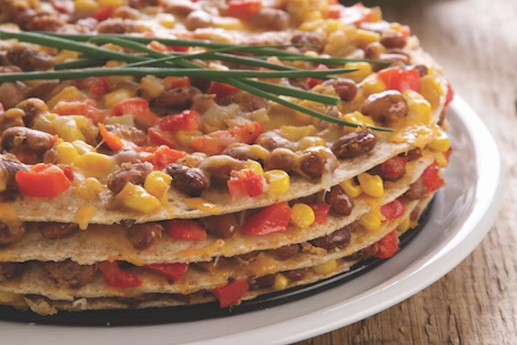 Seven Layer Tortilla Pie