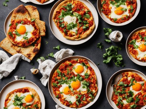 Shakshuka Flatbread Bake