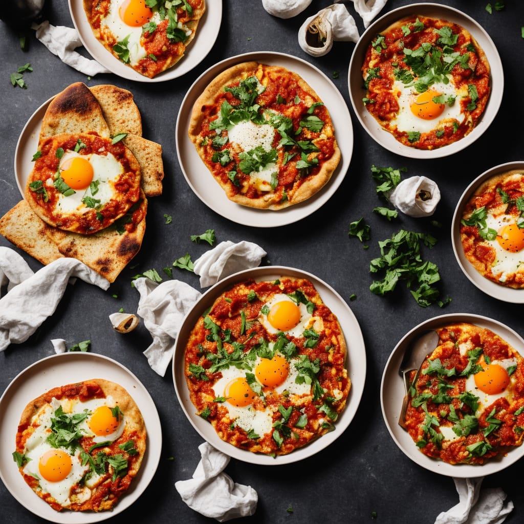 Shakshuka Flatbread Bake