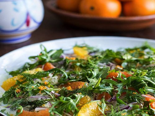 Shaved Fennel, Courgette & Orange Salad