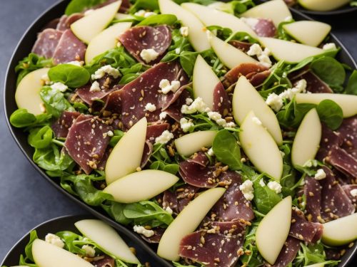 Shaved Pear, Cheese & Bresaola Salad