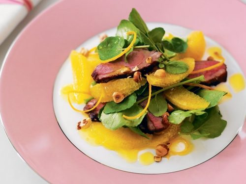 Shredded Duck, Watercress & Orange Salad