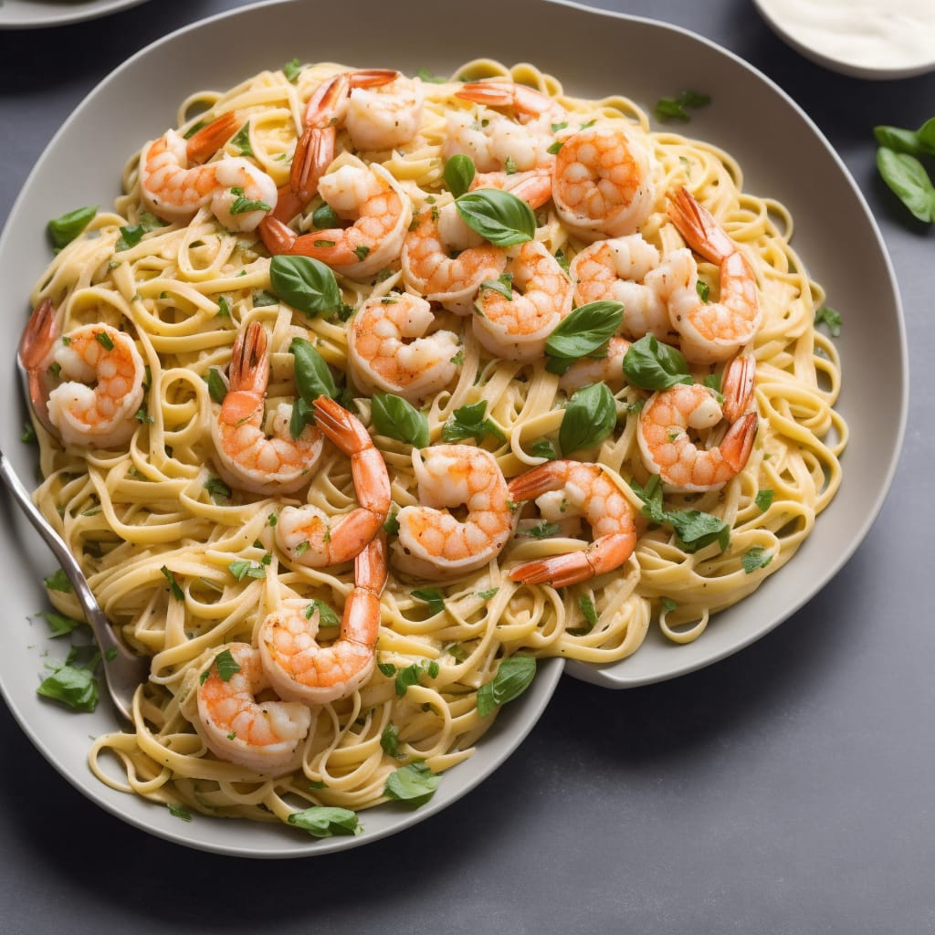 Shrimp Linguine Alfredo Recipe