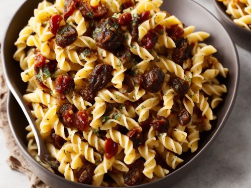 Sicilian Aubergine, Pine Nut & Raisin Fusilli