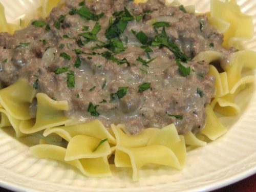 Simple Hamburger Stroganoff Recipe