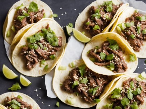 Simple Slow-Cooked Korean Beef Soft Tacos Recipe