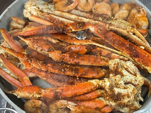 Simple Steamed Crab Legs