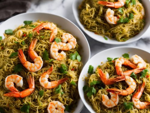 Singapore Noodles with Prawns