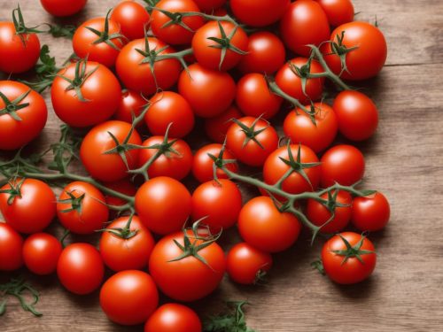 Slow-cooked vine tomatoes with garlic