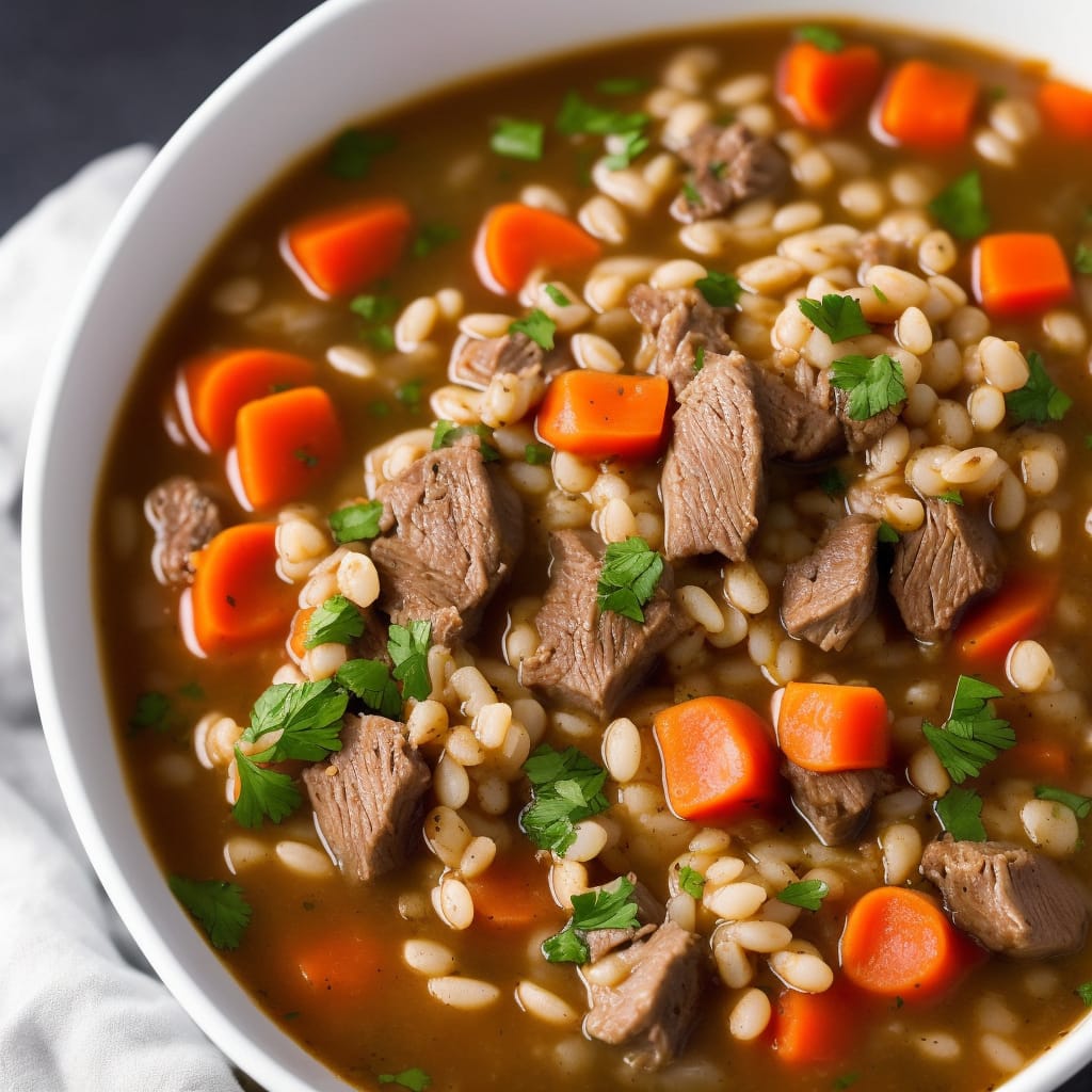 Slow Cooker Beef Barley Soup