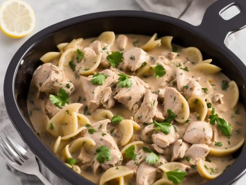 Slow Cooker Chicken Stroganoff