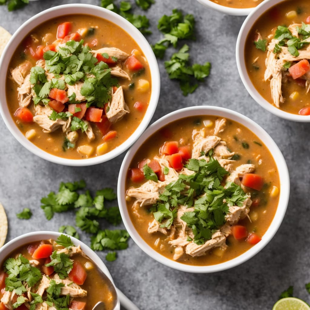 Slow Cooker Creamy Chicken Taco Soup