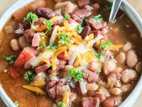 Slow Cooker Ham and Beans Recipe