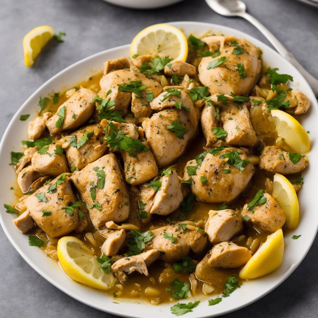 Slow Cooker Lemon Garlic Chicken