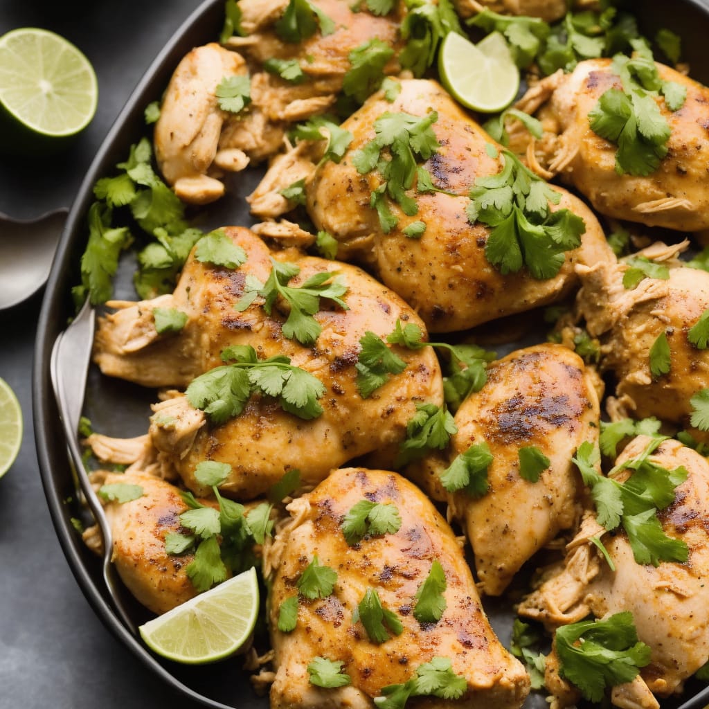 Slow Cooker Lime Cilantro Chicken Recipe