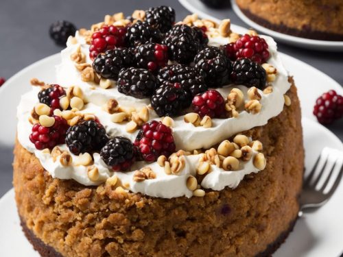 Slow Cooker Muscovado Cheesecake with Hazelnuts & Blackberries