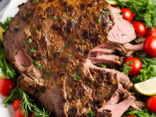 Slow Cooker Roasted Leg of Lamb