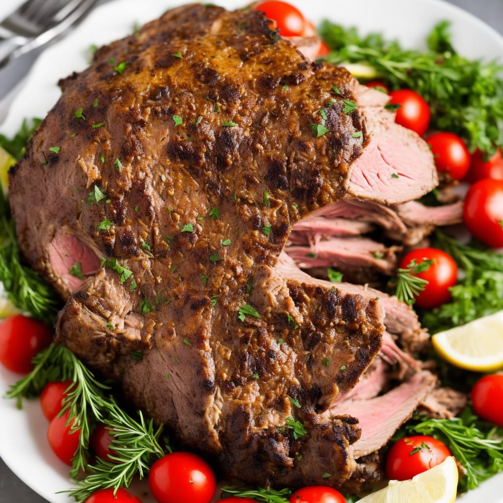 Slow Cooker Roasted Leg of Lamb