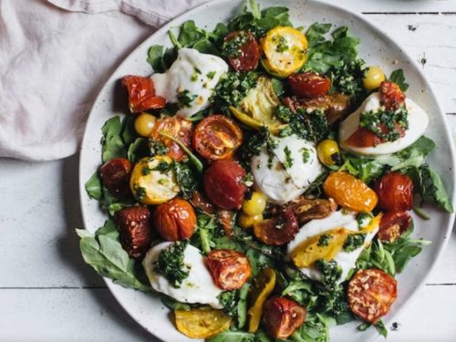 Slow-roasted tomatoes & rocket recipe