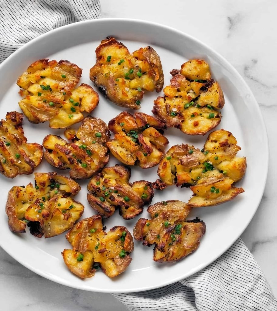 Smashed Roasted New Potatoes