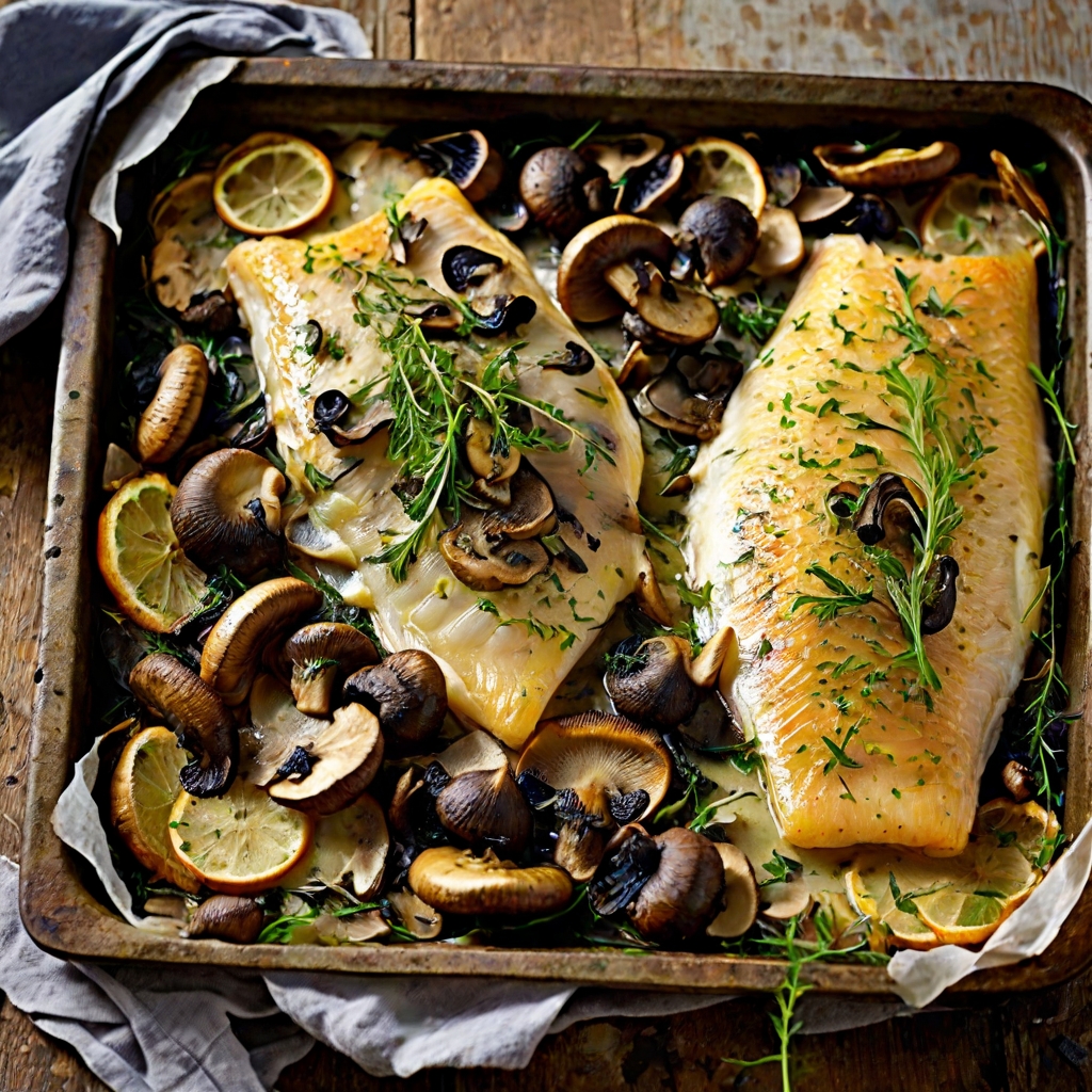 Smoked Haddock & Wild Mushroom Traybake