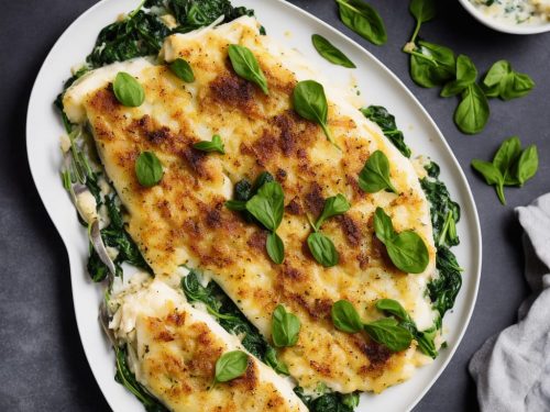 Smoked Haddock with Celeriac & Spinach Gratin