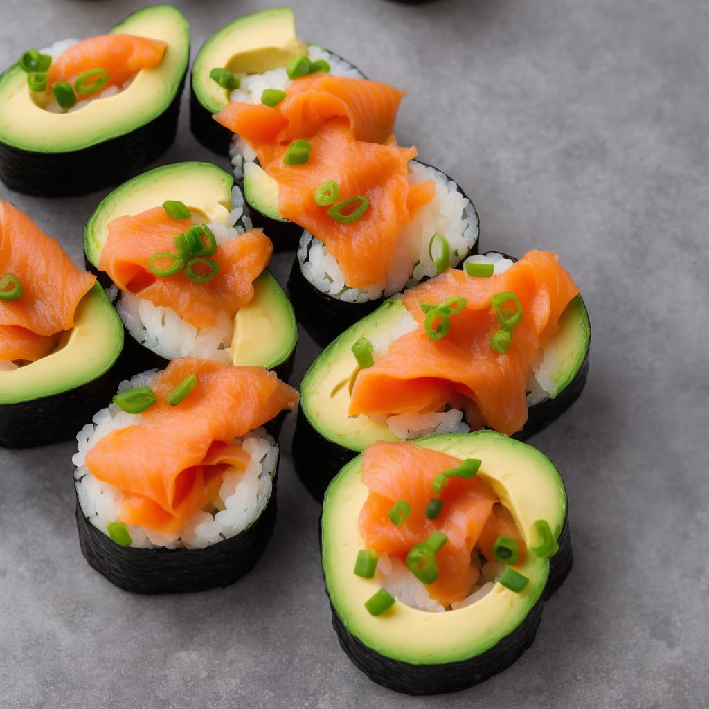 Smoked Salmon & Avocado Sushi