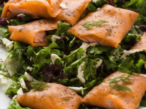 Smoked Salmon Parcels with Fennel & Walnut Salad