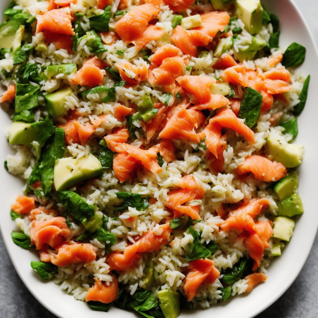 Smoked Salmon Rice Salad