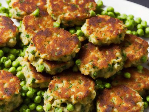 Smoked Trout Fish Cakes with Mushy Peas