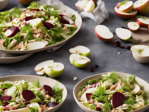 Smoked Trout Salad with Fennel, Apple & Beetroot