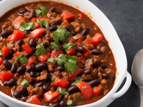 Smoky Sausage & Black Bean Chilli