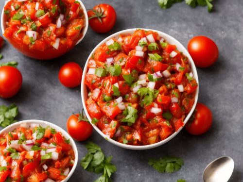 Smoky Tomato Pepper Salsa