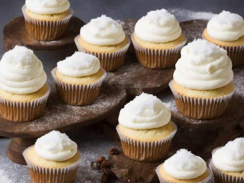 Snow capped fairy cakes