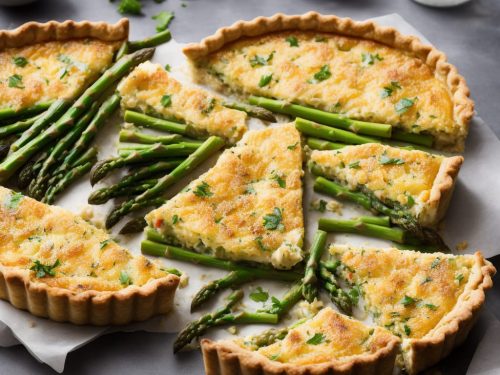 Souffléd Crab & Asparagus Tart