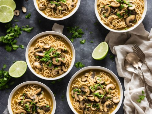 Soupy Chicken & Mushroom Noodles