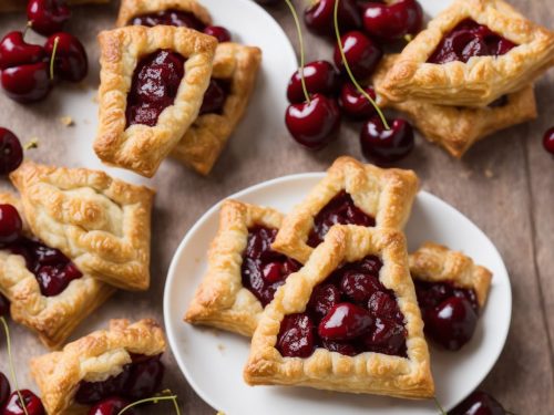 Sour Cherry & Marzipan Chrysanthemum Pastry