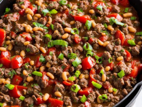 Southern Ground Beef and Bean Skillet