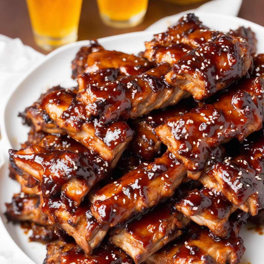 Soy Caramel-Glazed Pork Ribs