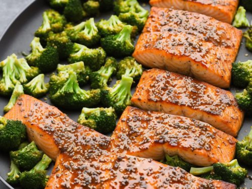 Soy Salmon & Broccoli Traybake