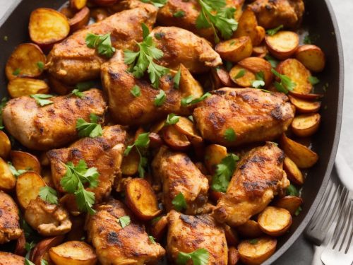 Spanish Chicken with Crispy Paprika Potatoes