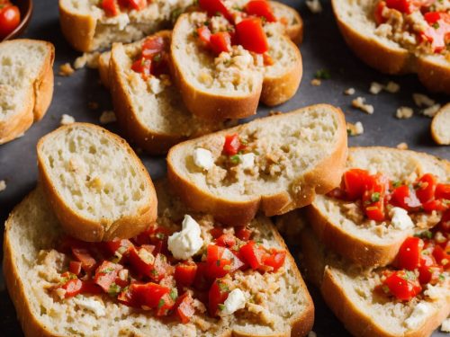 Spanish Ham with Crusty Bread & Chopped Tomato