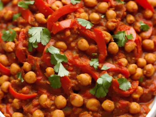 Speedy Red Pepper Chana Masala