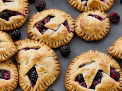 Spiced apple & blackberry hand pies