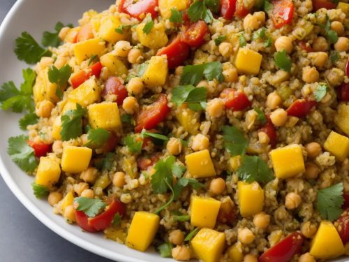 Spiced Bulgur, Chickpea & Squash Salad